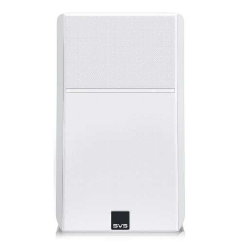 SVS Ultra Evolution Nano Piano Gloss White Вид спереди с решёткой