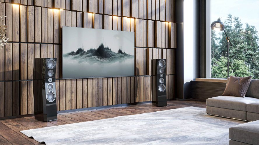 SVS Ultra Evolution Pinnacle Piano Gloss Black В интерьере