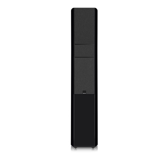 SVS Ultra Evolution Tower Piano Gloss Black Вид спереди с решёткой