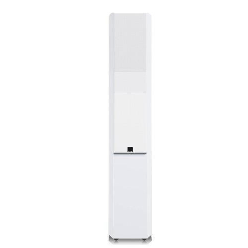 SVS Ultra Evolution Tower Piano Gloss White Вид спереди с решёткой
