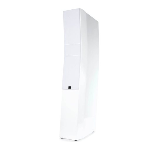 SVS Ultra Evolution Tower Piano Gloss White Вид слева с решёткой