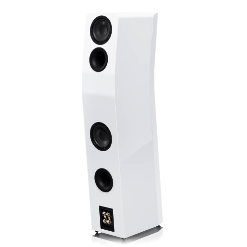 SVS Ultra Evolution Tower Piano Gloss White Задняя панель под углом
