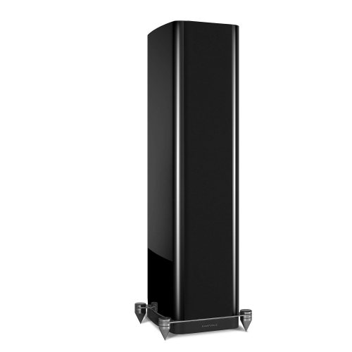 Wharfedale AURA 3 High Gloss Black Вид сбоку с решёткой