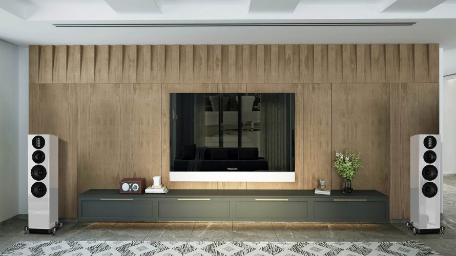 Wharfedale AURA 3 High Gloss White В интерьере