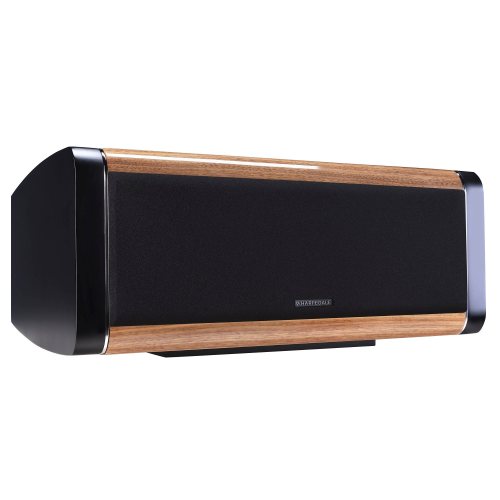 Wharfedale AURA C High Gloss Walnut Вид сбоку с решёткой