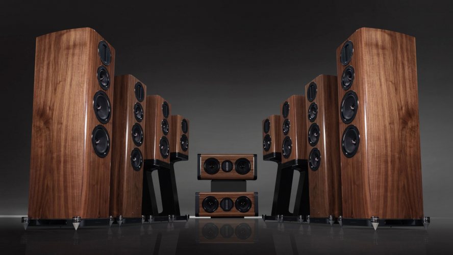 Wharfedale AURA C High Gloss Walnut Серия AURA