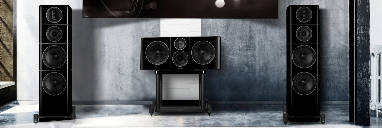 Wharfedale Elysian C Piano Black В интерьере