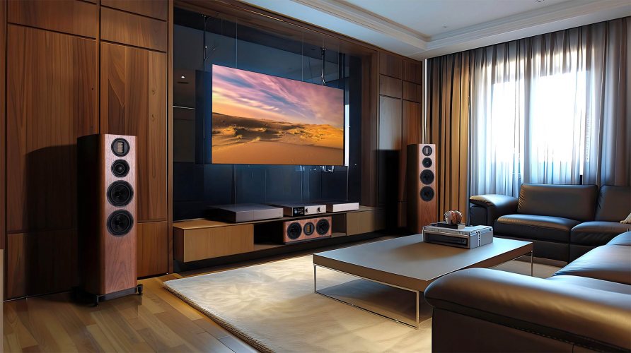 Wharfedale Evo 5.C Walnut В интерьере