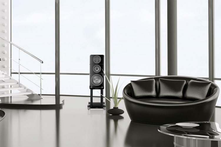Wharfedale Elysian 2 Piano Black В интерьере