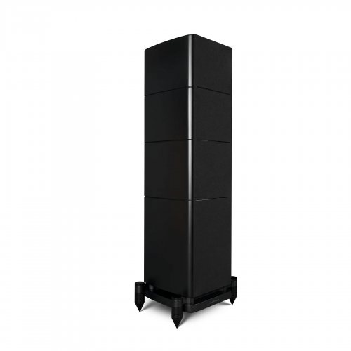 Wharfedale ELYSIAN 3R Matte Black Вид слева с решёткой