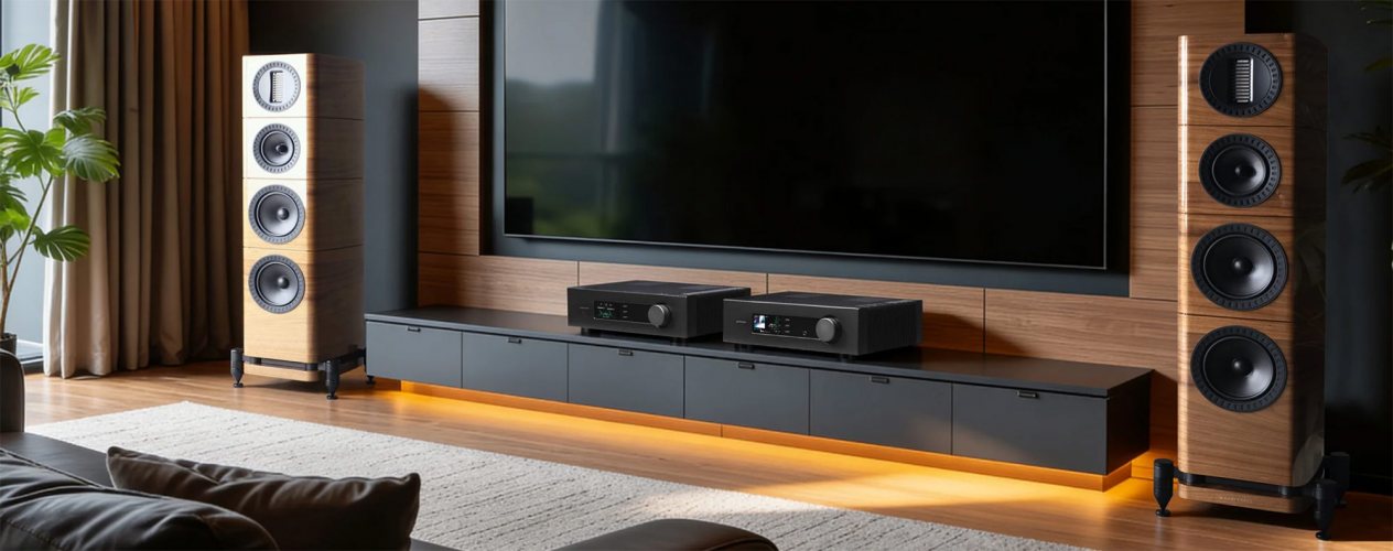 Wharfedale ELYSIAN 3R Walnut High Gloss В интерьере