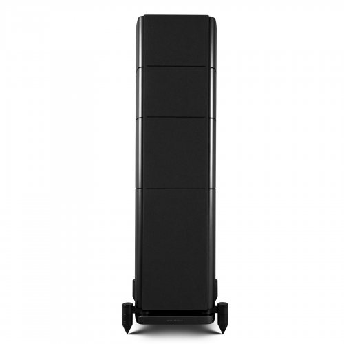 Wharfedale ELYSIAN 4R Matte Black Вид спереди с решёткой