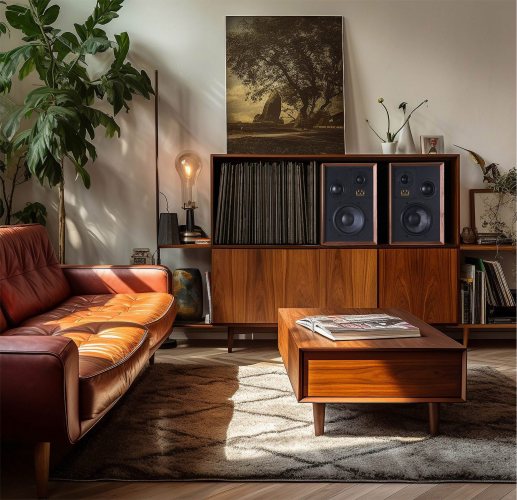 Wharfedale Super Denton Walnut В интерьере