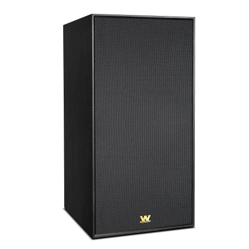 Wharfedale Super Linton Black Oak Вид сбоку с решёткой