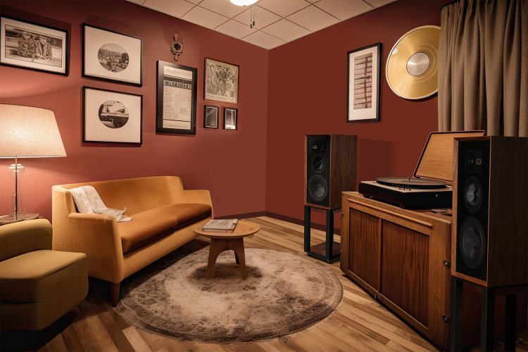 Wharfedale Super Linton Walnut В интерьере
