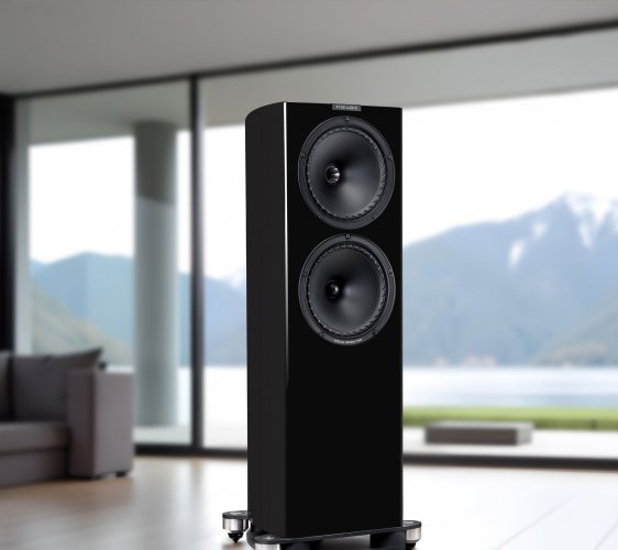 Напольная акустическая система Fyne Audio F704 (Piano Gloss Black)