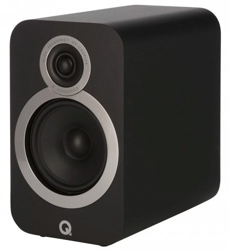 Q Acoustics 3020i (Carbon Black) под углом