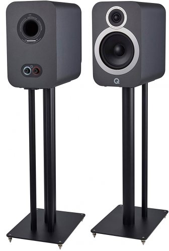 Q Acoustics 3030i (Graphite Grey) на напольных стойках