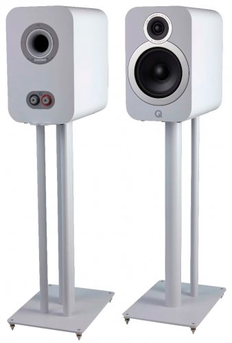 Q Acoustics 3030i (Arctic White) на напольных стойках