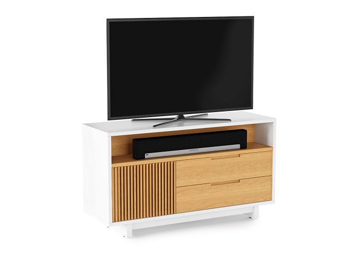 BDI Vertica 8556 (Satin White/White Oak)