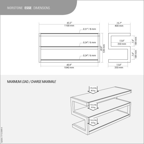 NorStone ESSE AV Black/Black Дизайнерская тумба