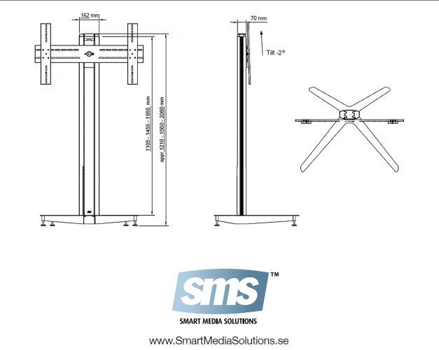 Размеры SMS Flatscreen X FH 