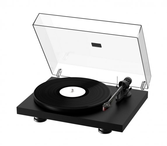 Pro-Ject Debut Carbon EVO (Satin Black) крышка открыта