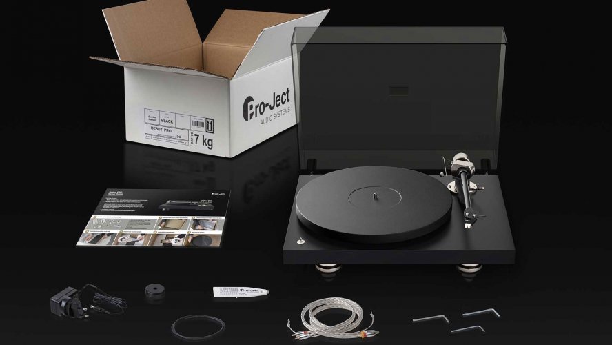 Pro-Ject Debut PRO (Satin Black) комплектация