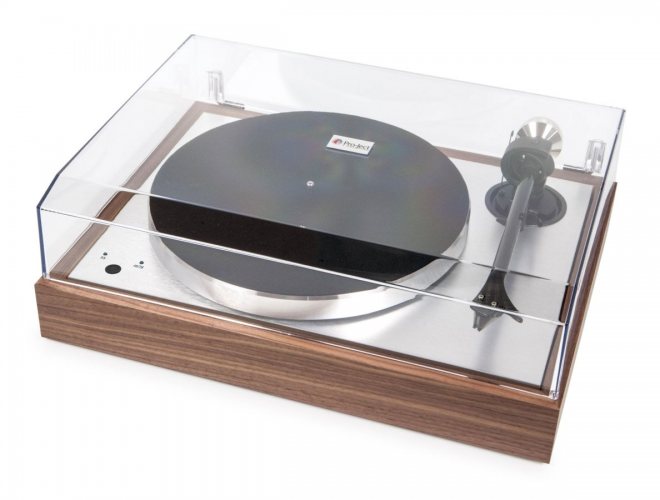 Pro-Ject The Classic EVO 2M Silver (Walnut) с крышкой