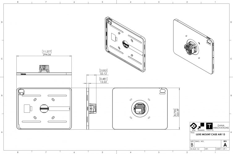 Настенное крепление IPORT LUXE Surface Mount для iPad Air 13
