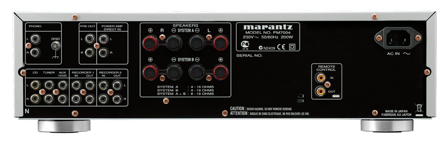 Задняя панель Marantz PM7004