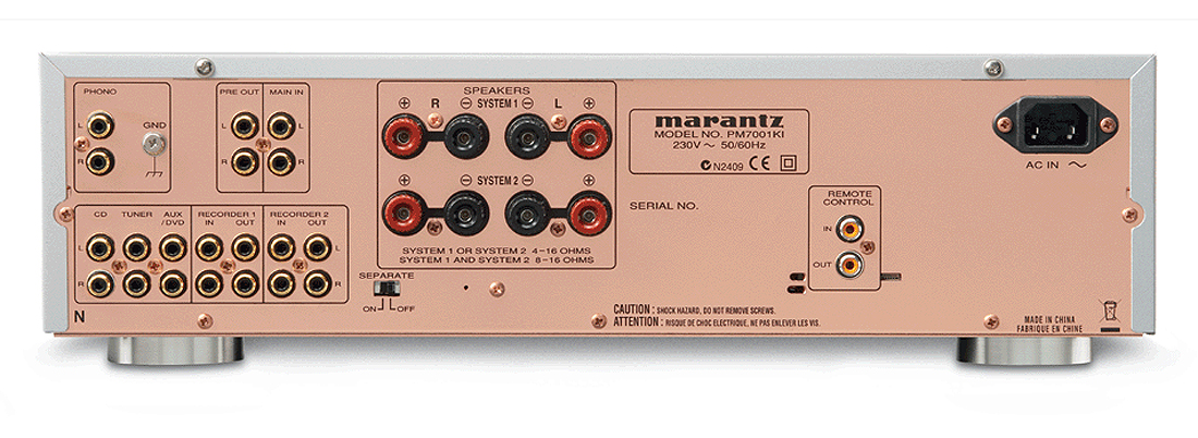 Задняя панель Marantz PM7100