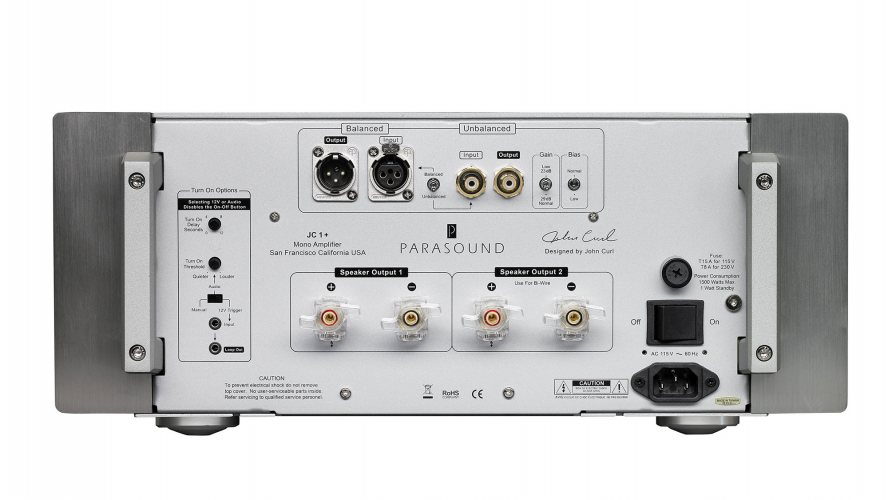 Parasound JC1 Plus (Silver) задняя панель