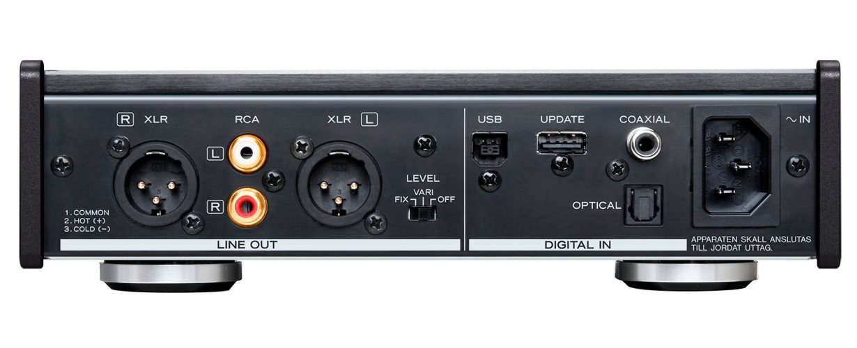 Teac UD-301X (Black) задняя панель