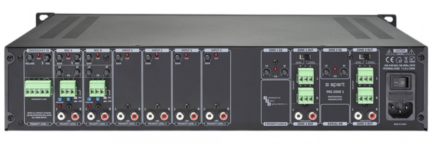 Микшер-предусилитель Biamp PREZONE1