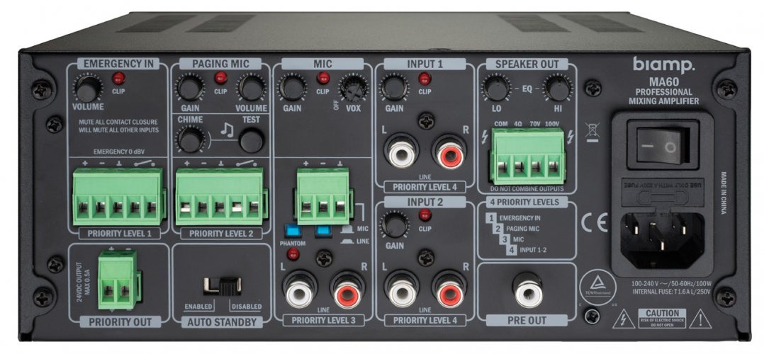 Микшер-усилитель Biamp MA60