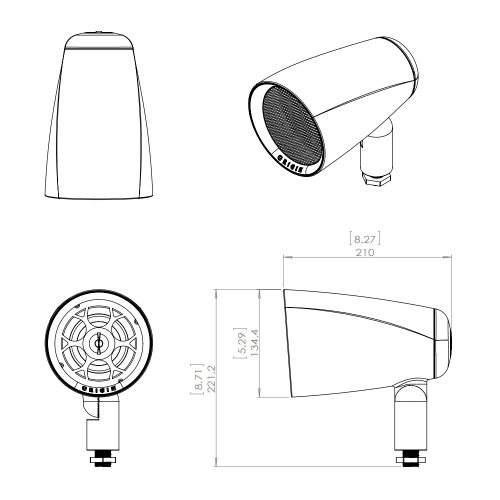 Размеры Origin Acoustics LS44