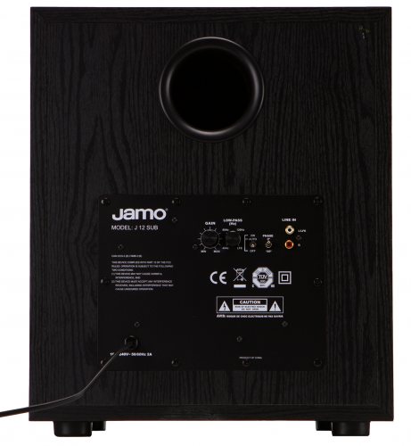 Jamo J 12 SUB (Black Ash) задняя панель