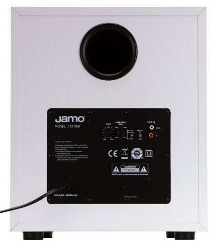 Jamo J 12 SUB (White Ash) задняя панель
