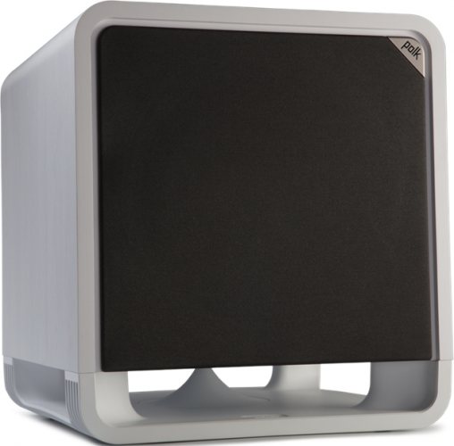 Polk Audio HTS12 (White Ash) вид сбоку с решёткой