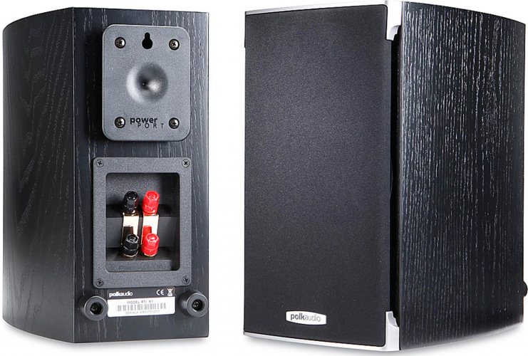 Polk Audio RTi-A1 (Black Ash) пара задняя панель