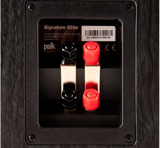 Polk Audio S55e (Black) акустические разъёмы