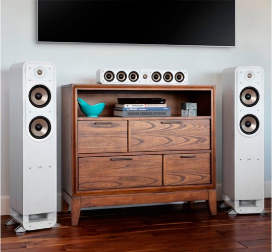 Polk Audio S55e (White Ash) в интерьере