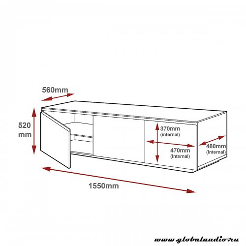 Размеры BDI Mirage 8227