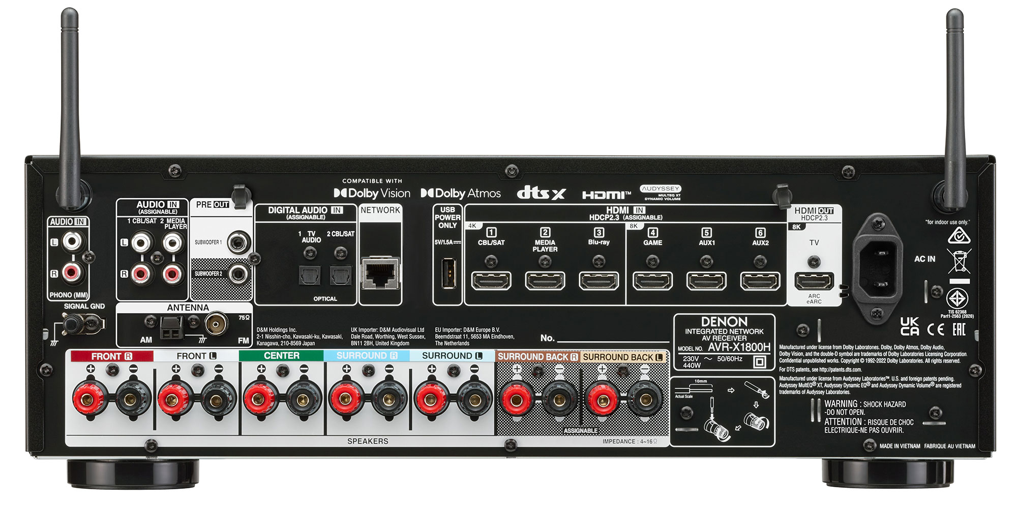 AVресивер Denon AVRX1800H