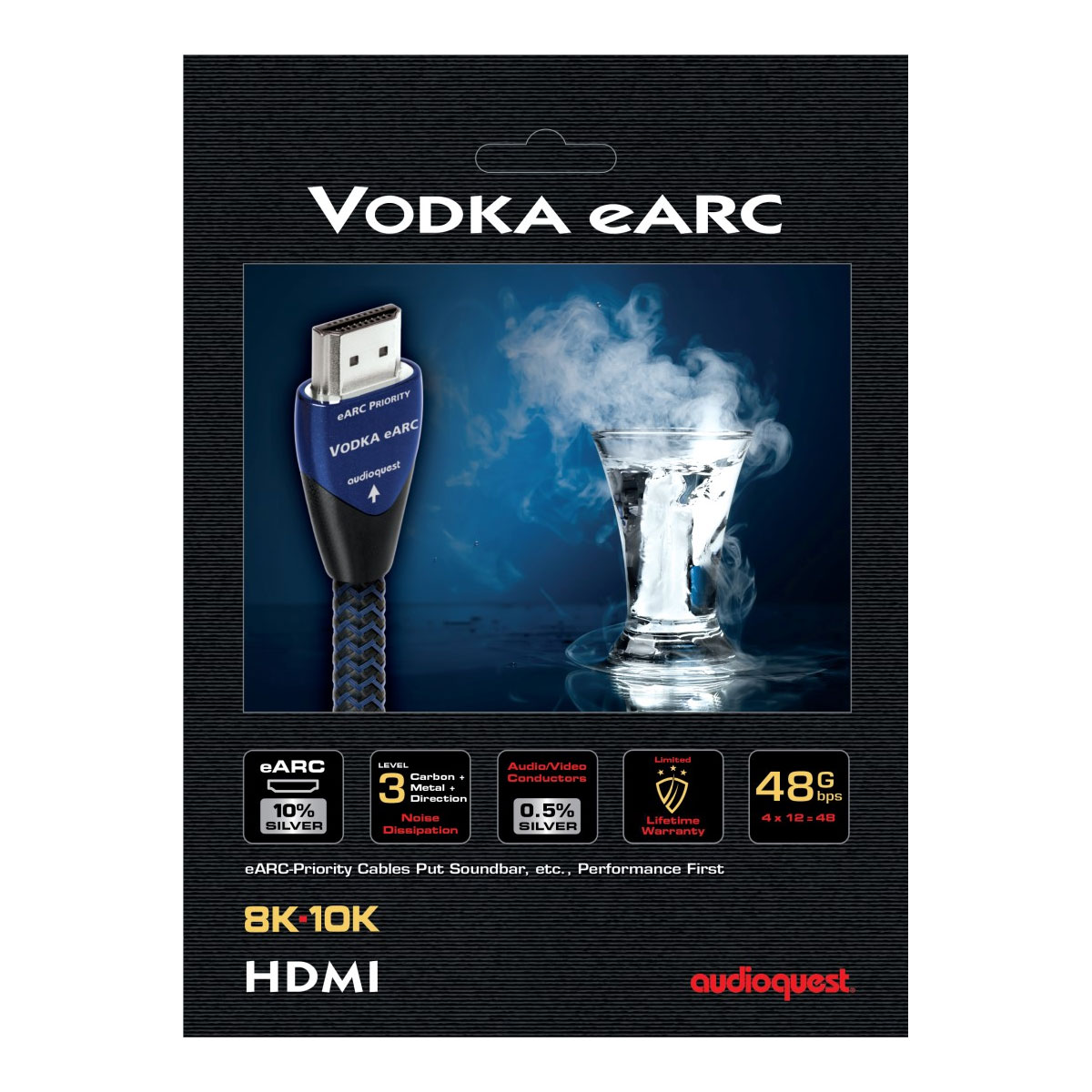 thumbnail image 2 of Audioquest Vodka HDMI Cable – 2m (Newest Version) – 3D & 4K Ultra HD Ready 2 of 6