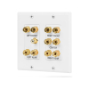 Fosmon 5.1 2 Gang Wall Plate