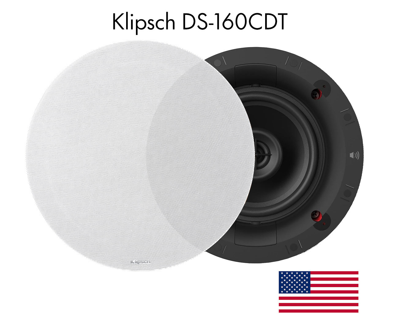 Встраиваемая в потолок акустическая система Klipsch DS-160CDT