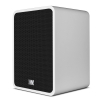 Wharfedale DENTON 1S White Вид сбоку с решёткой