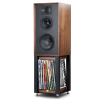 Wharfedale LINTON Stands Walnut Veneer С колонкой и граммпластинками